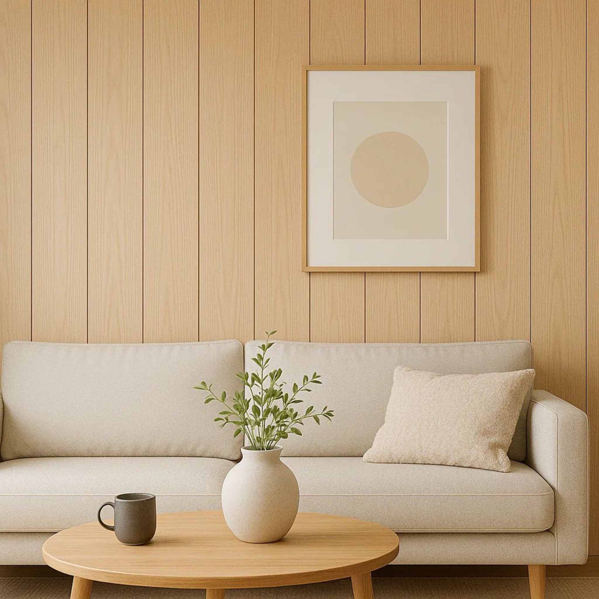 Pannelli a Parete Effetto Legno WPC Stile Piatto